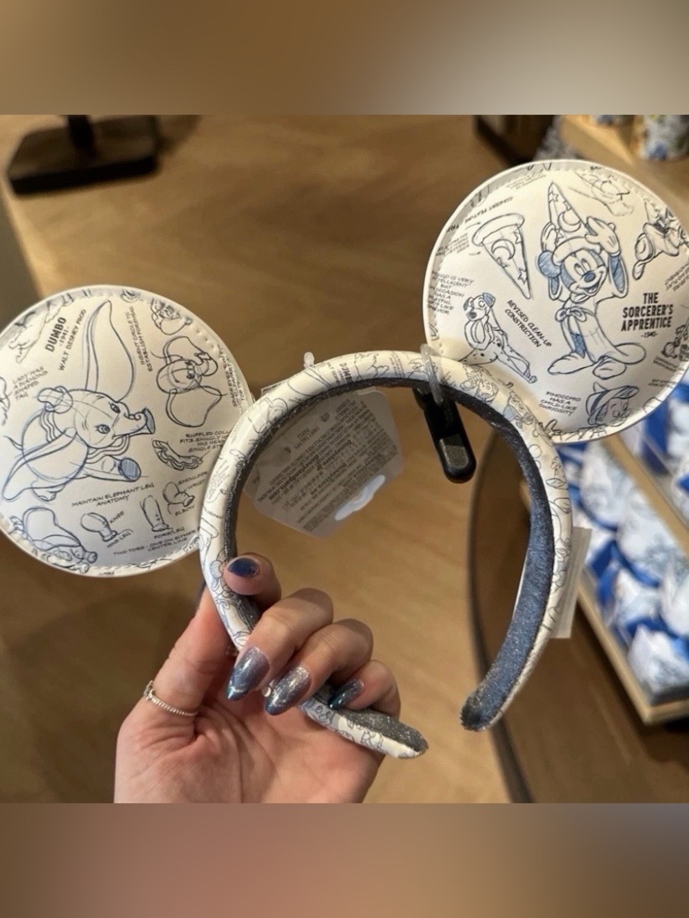 Disney Parks 2026 Hollywood Studios Ink & Paint Mickey Ear Headband NEW